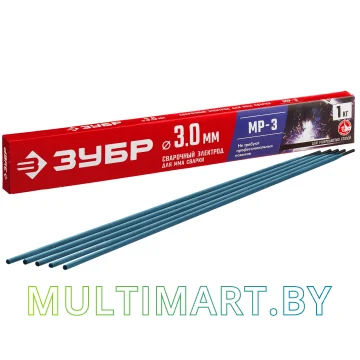 Электрод Зубр МР-3 40011-3.0 (3x350 мм, 1 кг)